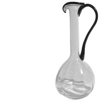 Dodo Vintage Vintage Murano Henkelvase Mit Schwarzem, Huis en Inrichting, Verzenden, Gebruikt, Zwart, Glas