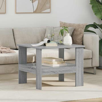 vidaXL Salontafel Grijs Sonoma 57 x 55 x 45 cm Bewerkt hout, Verzenden