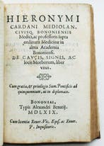 Iacobus Sylvius / Cardano - De Febribus Commentarius [Bound, Antiquités & Art