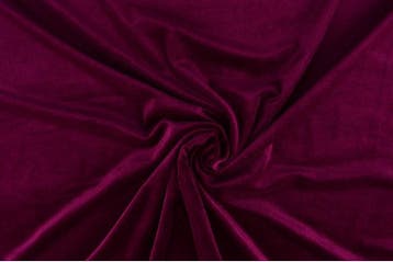 10 meter velvet stof - Cassis - 165cm breed, Overige materialen, Overige kleuren, Verzenden, 120 cm of meer