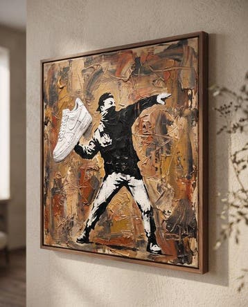 MEDSAN - Banksy Sneaker Thrower () - UNIQUE WORK