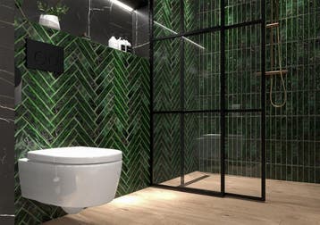 Wandtegel Sartoria Handvorm Urano Verde Groen Glans 5x25, Ophalen of Verzenden, Wandtegels