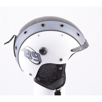 52 53 54 skihelm/snowboardhelm CASCO MINI PRO 89 white/grey/, Sport en Fitness, Verzenden, Gebruikt