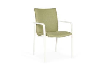 Suns Anzio eetstoel wit / forest green Showroommodel |