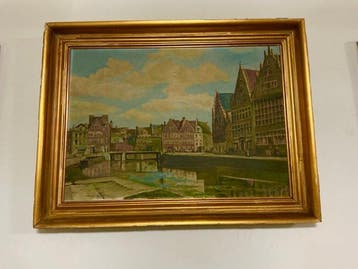 Georges Vandewalle (1861-1923) - DE GRASLEI, de beroemdste, Antiek en Kunst