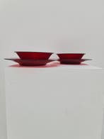 Kom (4) - 2 sets Chinese Peking glass bowl with dish. China