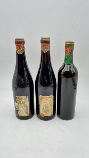 1943, 1953 & 1958 Marchesi di Barolo - Barolo - 3 Bouteilles, Nieuw