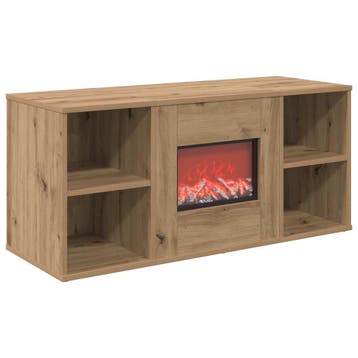 vidaXL Elektrische haard Artisanaal eiken 100 x 37 x 45,5 cm, Verzenden, Nieuw