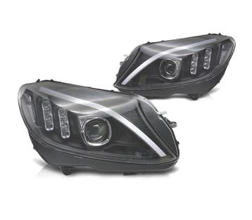 PHARES POUR MERCEDES CLASSE C W205 14-18 LED FOND NOIR, Verzenden, Nieuw