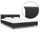vidaXL Bedframe kunstleer zwart 180x200 cm, Verzenden