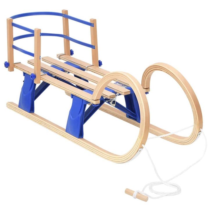 vidaXL Slee met rugleuning inklapbaar 110 cm multiplex, Kinderen en Baby's, Speelgoed | Buiten | Sleeën, Nieuw, Verzenden