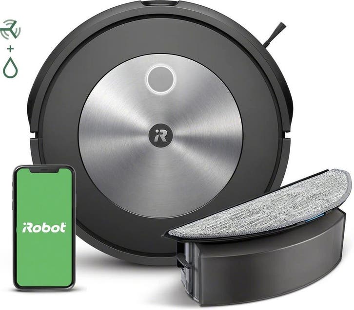 iRobot Roomba Combo j5 Robotstofzuiger met Dweilfunctie -, Elektronische apparatuur, Stofzuigers, Zo goed als nieuw, Verzenden