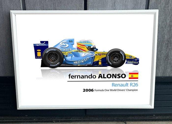 Fernando Alonso - Quadro, Verzamelen, Automerken, Motoren en Formule 1