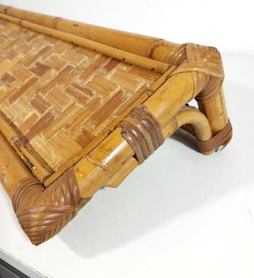 Wandrek - Decoratieve steunplank uit 1960 - Bamboe