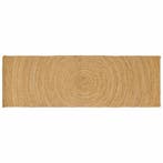 vidaXL Vloerkleden Naturel 80 x 200 cm Jute, Verzenden, Nieuw
