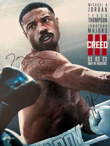 Creed III - Signed by Michael B. Jordan (Adonis), Tessa, Nieuw