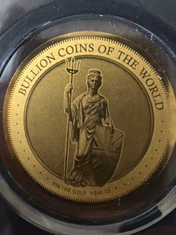 Tchad. 5000 Francs 2023 Britannia, 1/200 Oz (.999) mit CoA