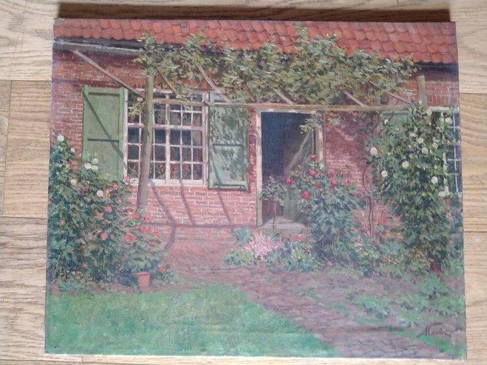 Albert Caullet (1875-1950) - Tuin, Antiek en Kunst, Kunst | Schilderijen | Klassiek