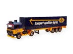 Schaal 1:50 Tekno 850205 Zweden 1985 ASG Huifoplegger #4068, Ophalen of Verzenden, Gebruikt, Tekno