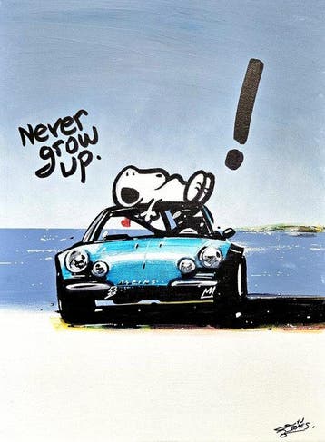 Baes Gerald (1975) - Snoopy Pop Art - Never Grow Up