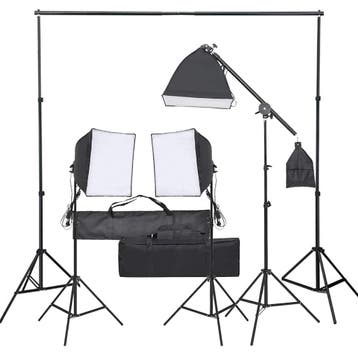 vidaXL Fotostudioset met verlichtingsset, Verzenden, Nieuw