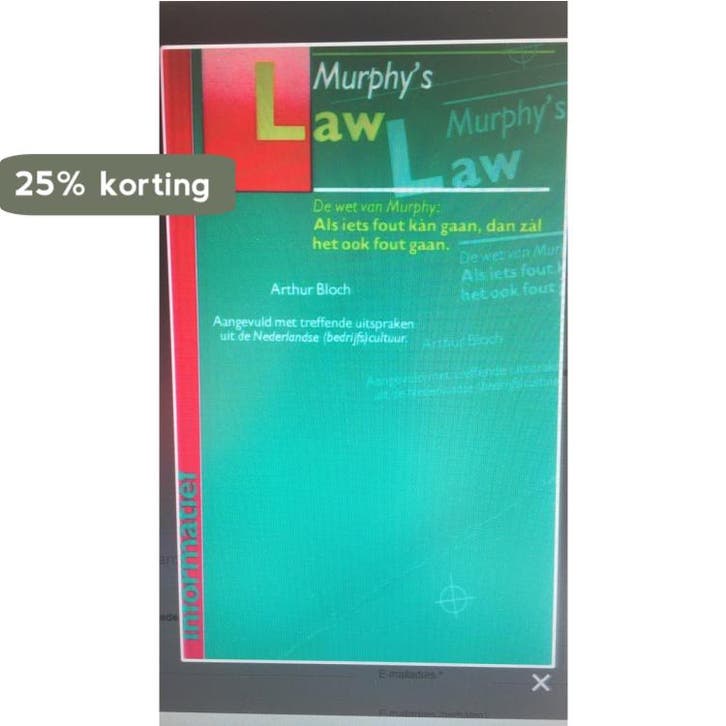MURPHYS LAW 9789022955284 Bloch, Livres, BD, Envoi