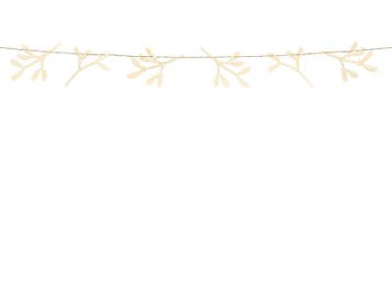 Vlaggenlijn Mistletoe Hout 1,27m, Verzenden, Nieuw