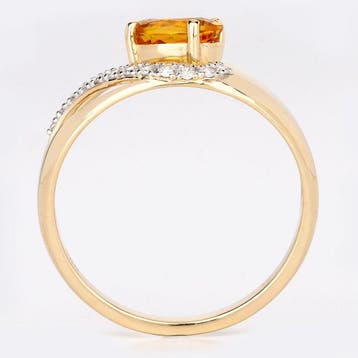 Zonder minimumprijs - Ring - 14 karaat Geel goud - 0.84ct., Nieuw