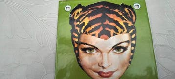 tigra - Tigra sigaretten emaille bord en deurplaat - Emaille, Antiquités & Art