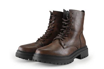 Double Heart Biker boots in maat 37 Bruin, Kleding | Dames, Bruin, Verzenden, Overige typen, Double Heart