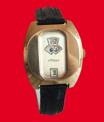 Starex Jump Hour - Space Age - Montre vintage mécanique -