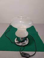Lampe - Verre, Chrome, Antiquités & Art