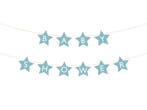 Blauwe Slinger Baby Shower Sterren 3m, Hobby & Loisirs créatifs, Articles de fête, Verzenden