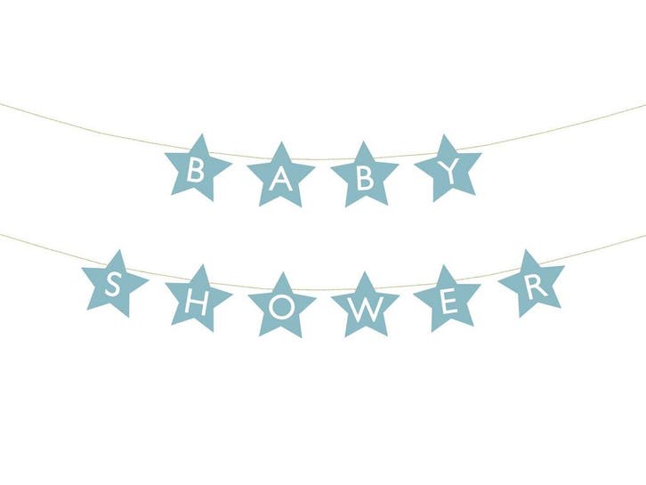 Blauwe Slinger Baby Shower Sterren 3m, Hobby & Loisirs créatifs, Articles de fête, Envoi