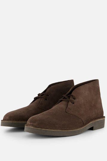CLARKS Desert Bt Evo Heren Veterschoenen - Dark Brown Sue..., Verzenden