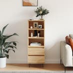vidaXL Hoge kast 40x36x110 cm bewerkt hout sonoma eiken, Verzenden, Nieuw