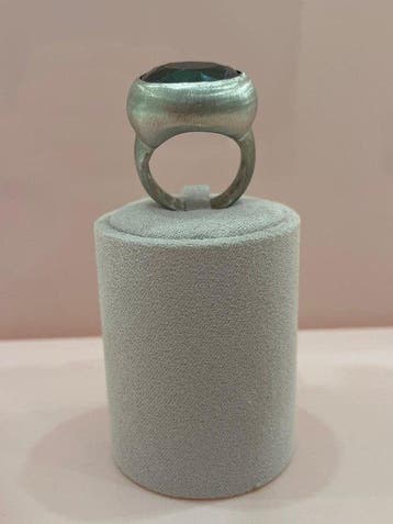 Zonder minimumprijs - Ring Zilver Onyx - 925 zilver en onyx, Handtassen en Accessoires, Ringen, Nieuw
