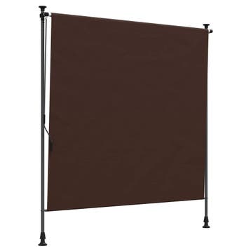vidaXL Buitenzonwering Rolgordijn Bruin 120 x 270 cm, Tuin en Terras, Verzenden, Nieuw