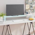 vidaXL TV-meubel/monitorverhoger 100x30x13 cm glas groen, Verzenden