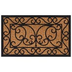 vidaXL Deurmat rechthoekig 45x75 cm rubber en kokosvezel, Verzenden, Nieuw