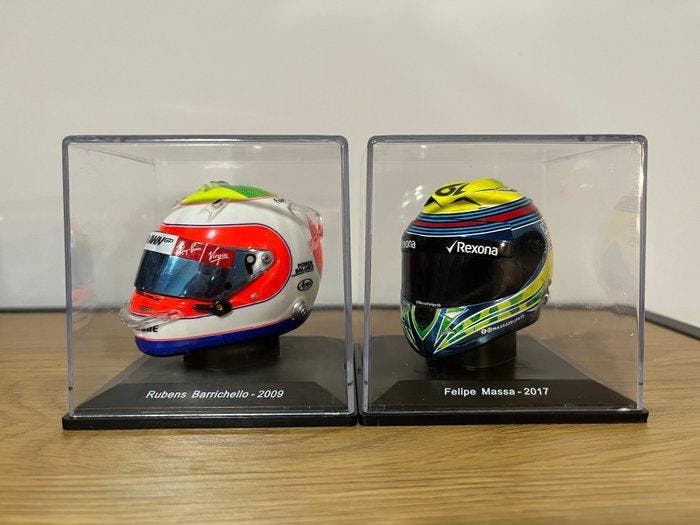 Spark 1:5 - Model raceauto (2) - Brazilian Drivers F1 Helmet, Hobby & Loisirs créatifs, Voitures miniatures | 1:5 à 1:12
