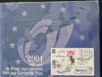 Belgique 2001/2005 - 5 classeurs annuels tels que publiés, Gestempeld