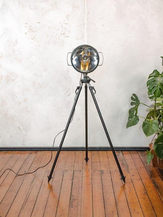 Bosch Eisemann - Spotlight - Metaal - Vloerlamp Militair, Antiek en Kunst, Antiek | Wandborden en Tegels