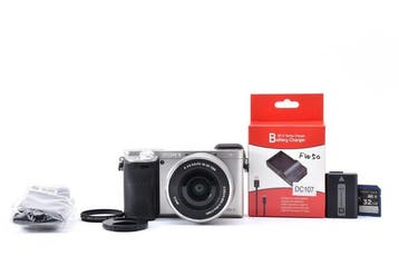 Sony a6000 ILCE-6000 Silver + E PZ 3.5-5.6/16-50mm OSS, Audio, Tv en Foto, Nieuw