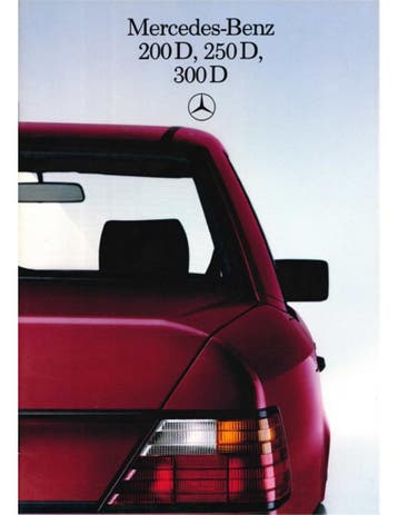 1985 MERCEDES BENZ E KLASSE DIESEL BROCHURE NEDERLANDS, Ophalen of Verzenden