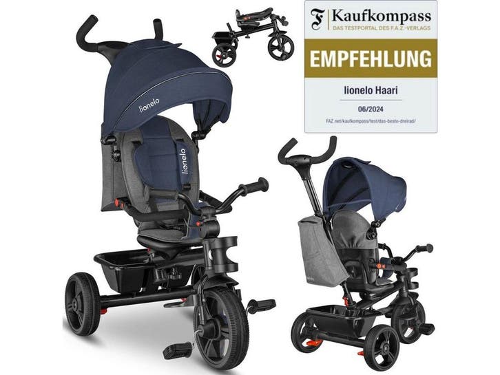Lionelo Haari - Driewieler 2in1 - Draaibare Zitting -, Kinderen en Baby's, Kinderwagens en Combinaties, Zo goed als nieuw, Verzenden