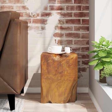 vidaXL Kruk massief teakhout, Huis en Inrichting, Verzenden, Nieuw