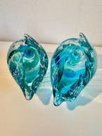 Vaas (2) - Glas - Grote glazen voorwerpen/schelpen