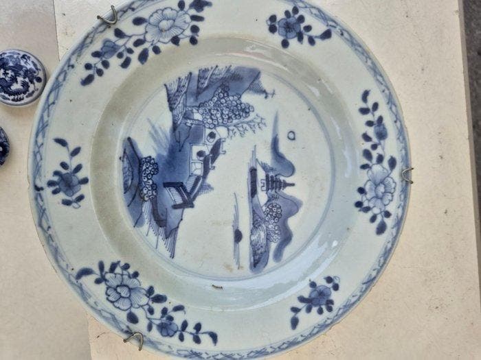 Oud porselein bord uit China, Verenigde Oost-Indische, Antiquités & Art, Antiquités | Autres Antiquités