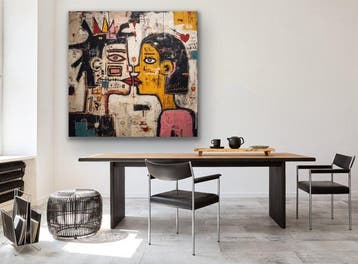 Eric Brumette - KISS ME LIKE BASQUIAT 60 - Toile L - LIMITED
